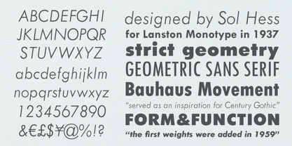 Twentieth Century Font Poster 3